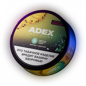Жевательный табак ADEX CLICK STRONG "БАНАН+МЕНТОЛ"